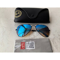 Kính râm Unisex Ray-Ban RB3025 002 / 40 AVIATOR Đen / Xanh Flash Gradient 58-14