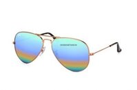 Kính Ray-Ban Aviator RB3025-9018/C3 tròng xanh cầu vồng