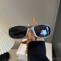 Kính thể thao chống gió Y2K cho nam, kính đi bộ ngoài trời thời trang, kính leo núi, kính nhìn đêm bạc cho nữ, kính phân cực