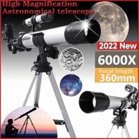 Kính thiên văn chuyên nghiệp Kính thiên văn Viền AstronoMica 6000X Monocle Giá đỡ khúc xạ chân máy có thể điều chỉnh