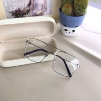 Kính thời trang nam vuông 2 cầu