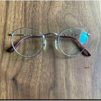 Kính thời trang Ray-Ban, kim loại tròn, bạc, thấu kính trong suốt