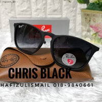 Kính thời trang unisex Ray-Ban Chris Premium màu đen chính hãng