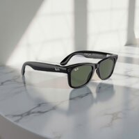 KÍNH THÔNG MINH RAY-BAN META GLASSES - WAYFARER THẾ HỆ 2 - ĐEN/MẮT XANH S-53 G-15 GREEN RW4008