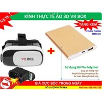 Kính thực tế ảo 3D VR Box thế hệ thứ 2 + Tặng pin dự phòng 9800mah, vỏ kim loại thuthuyshop169