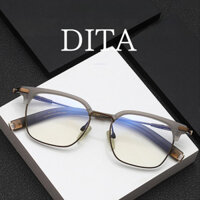 [Kính TOTU] Kính sợi acetate, kính khung kim loại, khung titan nguyên chất cho nam, kính DITA cùng kiểu dáng, khung kính acetate, kính retro, khung kính cho mặt lớn, có thể gắn kính thuốc, kính vuông, kính Browline, kính chống ánh sáng xanh, kính phong cá