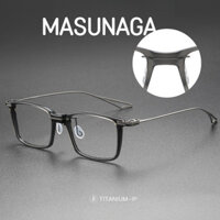 [Kính TOTU] MASUNAGA Zengyong tinh khiết khung Titan kính sợi Axetat gọng kim loại kính kinh doanh tấm Gọng Gọng kính cận thị hợp kim titan Gọng kính cận thị Gọng kính nam Gọng kính nam gọng dày kính Nhật Bản