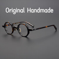 [Kính TOTU] Thiết kế thủ công nguyên bản, màu sắc rùa, kính vuông nhỏ Nhật Bản, gọng kính retro không đều, unisex, kính cường độ cao cho khuôn mặt nhỏ
