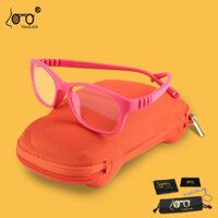 Kính trẻ em chống tia xanh an toàn cho trẻ em Kính mắt quang học màu hồng Khung bảo vệ máy tính Màn hình chơi game bé trai bé gái