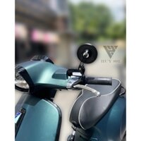 Kính tròn nhôm CNC cho xe Vespa Honda Yamaha [ Mview]