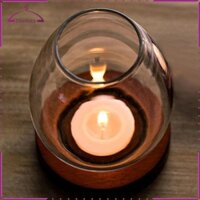 Kính Trong Suốt Chân Nến Giá Đỡ Bát Nến Hiện Đại Chống Gió Trà Giá Đỡ Cho Phòng Khách Hẹn Hò Cafe Ngày Lễ Trang Trí