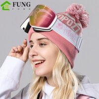 Kính trượt tuyết FUNG, Kính trượt tuyết mùa đông chống tia cực tím hai lớp, Kính chống nắng Thay đổi nhanh Chống cát Bảo vệ gió Ván trượt tuyết Xe máy