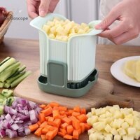 Kính vạn hoa Đa Năng Nhựa Rau Xay Thịt Tay Bấm Hành Dicer Dưa Hấu Máy Thái Khoai Tây Cắt Thực Phẩm Tiếp Xúc Nhà Bếp An Toàn Đẹp