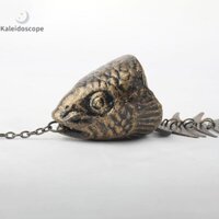 Kính vạn hoa Ngoài trời Làm dịu Giai điệu Vườn Nhà Sân hiên Treo Trang trí Xương cá Gang Chuông gió Kim loại cổ điển Chuông gió Đẹp