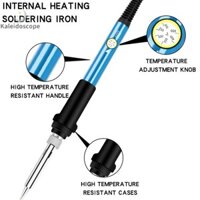 Kính vạn hoa trọn bộ Bộ sắt hàn điện 220V với sắt hàn nhiệt độ có thể điều chỉnh Công cụ sửa chữa điện tử Đẹp