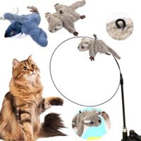 Kính vạn hoa Tương tác Đồ chơi cho mèo có thể sạc lại Chim bay Chuột Đồ chơi cho mèo Chim rung có thể thêm Catnip Touch Kích hoạt sang trọng Đồ chơi đẹp