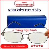 Kính viễn gọng titan mắt kính thủy tinh đủ các số, kính lão titan dẻo, đàn hồi cao cho trung niên-Tiện Ích Vượt Trội