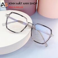 Kính vuông dài dặn nam nữ 7116 - Xám