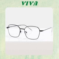 Kính vuông gọng kim loại mắt kính cận nam to thời trang nữ cao cấp VIVA VV16