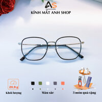 Kính vuông to kim loại thời trang kính giả cận 11907A