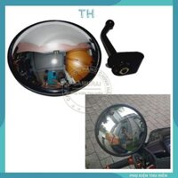 Kính xe máy thời trang lồi khổng lồ Có Pát Gắn Xe Tải Hoặc Xe Máy Kèm Ốc Chuyển Chân 10 Thuận Lỗ 8 Thuận