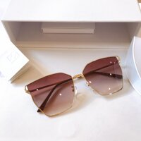 Kính Xinh, Kính màu, Kính râm Mắt vuông thời trang cao cấp cho Nam - Nâu 2 màu