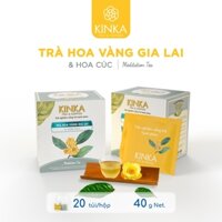 KINKA Trà Hoa Vàng Gia Lai & Hoa Cúc - MEDITATION TEA - Hộp 40g (20 gói x 2g)