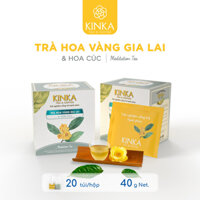 KINKA Trà Hoa Vàng Gia Lai & Hoa Cúc - MEDITATION TEA - Hộp 40g (20 gói x 2g)