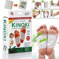 Kinoki NHẬT BẢN 100% - BỘ 100 Miếng dán chân - giải độc gan - nội tiết tố - dán ở gan bàn chân có thể hút hết chất độc t