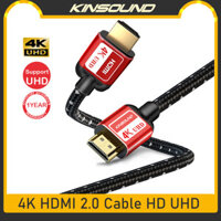Kinsound  Cáp HDMI bộ chia lượng hình ảnh sắc nét 4K 2.0 UHD Hỗ trợ 3D cho Mi TV, Roku, Samsung, Sony, LG, Nintendo Swit