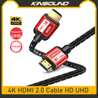 Kinsound  Cáp HDMI bộ chia lượng hình ảnh sắc nét 4K 2.0 UHD Hỗ trợ 3D cho Mi TV Roku Samsung Sony LG Nintendo Switch PS Xbox
