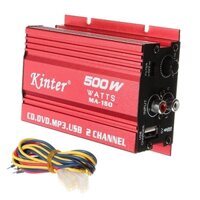 Kinter MA-150 500W 2-CH Mini Hi-Fi Bộ khuếch đại âm thanh Xe hơi Loa siêu trầm Power Amp cho Xe hơi / Xe máy Mp3 Player