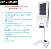 Kiosk tra cứu thông tin kết hợp đo thân nhiệt & sát khuẩn  Model MH215-WI