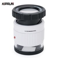 Kiprun 30X Kính lúp có thể điều chỉnh, Kính lúp có đèn LED UV Có thể điều chỉnh tiêu cự trang sức Loupe