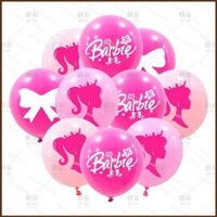 Kira 100 cái / bộ chủ đề công chúa barbie 12 inch bóng bay cao su trang trí tiệc sinh nhật không gian bố trí nguồn cung cấp