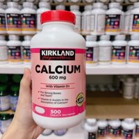 Kirkland Calcium 600 mg D3 500 viên ( canxi hồng)