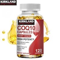 KIRKLAND Coenzym Q10 300mg Viên COQ10 Hỗ trợ Sức khỏe Tim & Mạch máu 120 chiếc