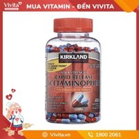 Kirkland Extra Strength Acetaminophen Hỗ Trợ Giảm Đau (Hộp 400 Viên)