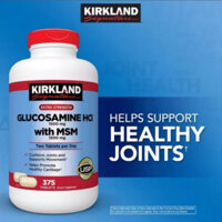 Kirkland Glucosamine HCL 1500mg With MSM 1500mg Hộp 375 Viên,Bổ Khớp Kirkland Glucosamine Mỹ Nhà Thuốc H98