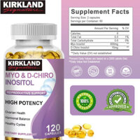KIRKLAND Myo Inositol + D-Chiro Inositol, Thực phẩm bổ sung cân bằng nội tiết tố nữ Viên nang 120 viên