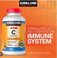 KIRKLAND SIGNATURE CHEWABLE VITAMIN C 500 MG, 500 CT LỌ 500 VIÊN KIRLAND VITAMIN C DẠNG KẸO MỀM NHAI CHEWABLE