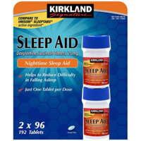 Kirkland Sleep Aid Doxylamine Succinate 25mg Của Mỹ Hỗ Trợ Giấc Ngủ Ngon