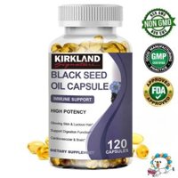 KIRKLAND Viên Nang Dầu Hạt Đen Với Omega 6 9 Hỗ Trợ Miễn Dịch  Chức Năng Não Sức Khỏe Tim Mạch