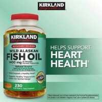 Kirland Fish oil Wild Alaskan 1400mg., 230 viên