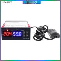 Kiss Dual Digital Thermostat Kiểm soát độ ẩm nhiệt độ STC-3028 Máy đo độ ẩm Máy ấp trứng Bộ điều khiển AC 220V DC 24V