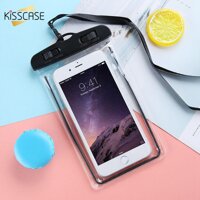 Kisscase Túi Chống Nước Điện Thoại Cho Samsung Galaxy S10 S9 Plus Dưới Nước Túi Đựng Cho Huawei Mate 20 P30 Lite Pro