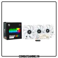 Kit 3 Fan Vitra Galaxy White ARGB Aura Sync Led