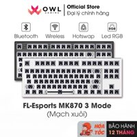 Kit bàn phím cơ FL-Esports MK870 3 Mode (Mạch xuôi) (Bluetooth / Wireless / Hotswap / Led RGB)