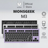 KIT Bàn phím cơ Monsgeek M3 | Case nhôm | RGB | Mạch xuôi | Hotswap | Gasket Mount