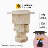 Kit Tô Màu Mô Hình Gỗ Woody Toy Story | size M (DIY)